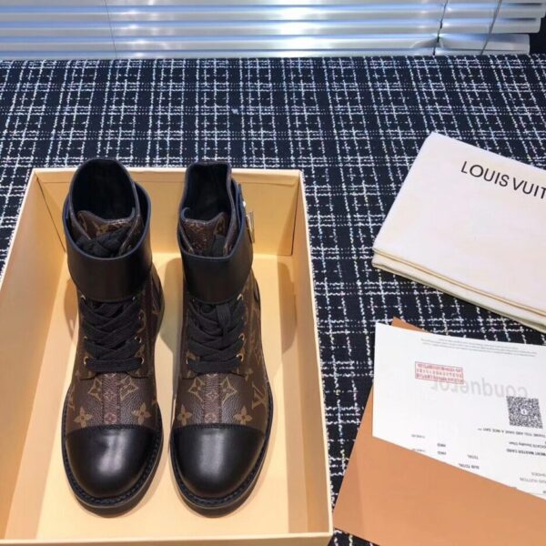Louis Vuitton Wonderland Flat Ranger Monogram Canvas/Calfskin Leather Fall/Winter Collection Black/Brown