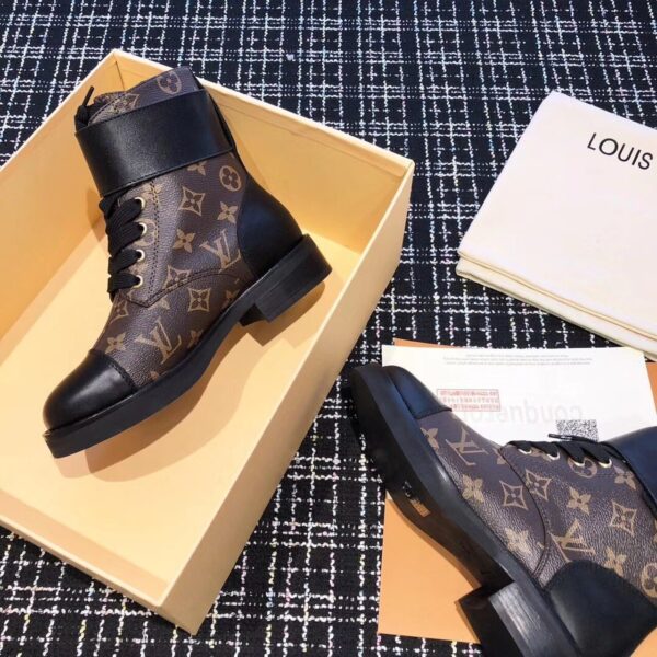 Louis Vuitton Wonderland Flat Ranger Monogram Canvas/Calfskin Leather Fall/Winter Collection Black/Brown
