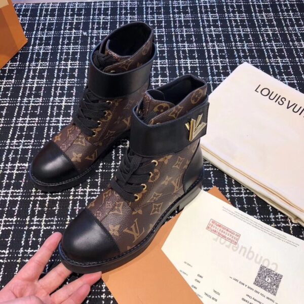 Louis Vuitton Wonderland Flat Ranger Monogram Canvas/Calfskin Leather Fall/Winter Collection Black/Brown