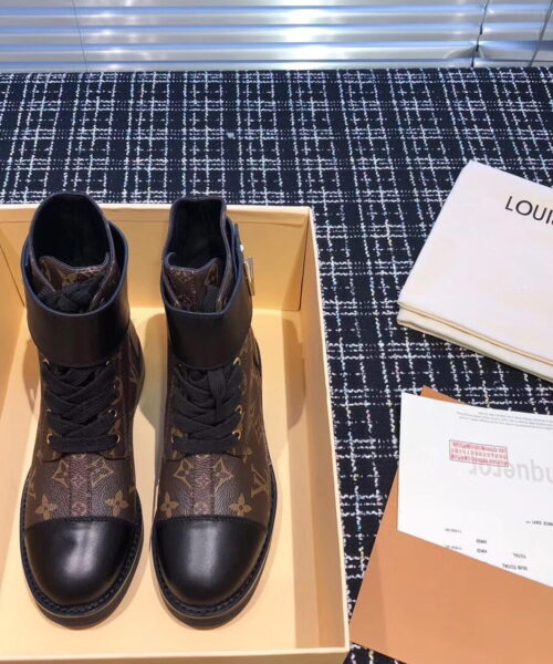Louis Vuitton Wonderland Flat Ranger Monogram Canvas/Calfskin Leather Fall/Winter Collection Black/Brown