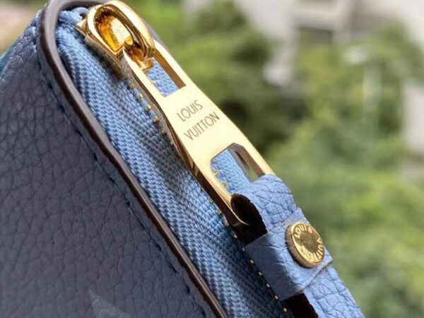 1:1 Replica Louis Vuitton Zippy Coin Purse Monogram Empreinte By The Pool For Summer Blue, Women's Wallet 11cm LV M80408