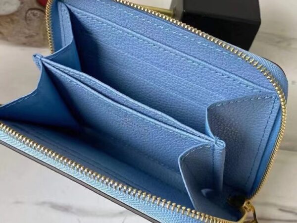 1:1 Replica Louis Vuitton Zippy Coin Purse Monogram Empreinte By The Pool For Summer Blue, Women's Wallet 11cm LV M80408