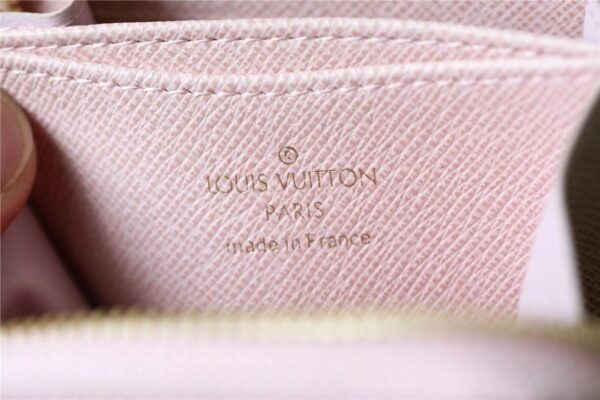 1:1 Replica Louis Vuitton Zippy Coin Purse Monogram Jacquard Denim Pink For Women, Women's Wallets 4.3in/11cm LV 