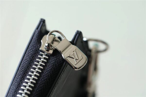 1:1 Replica Louis Vuitton Zippy Dragonne Epi Black For Women, Women's Wallets 4.3in/11cm LV M81325