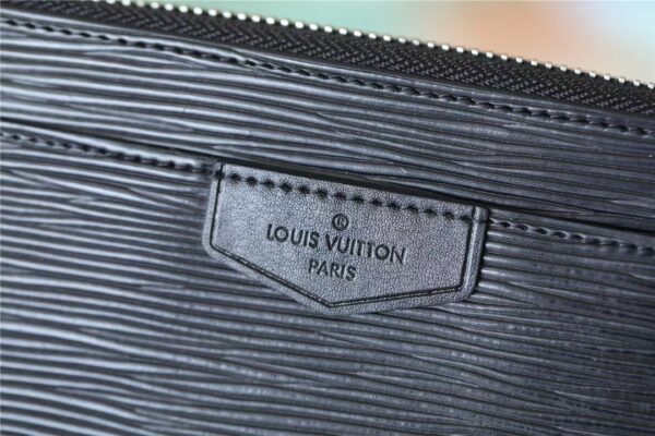 1:1 Replica Louis Vuitton Zippy Dragonne Epi Black For Women, Women's Wallets 4.3in/11cm LV M81325