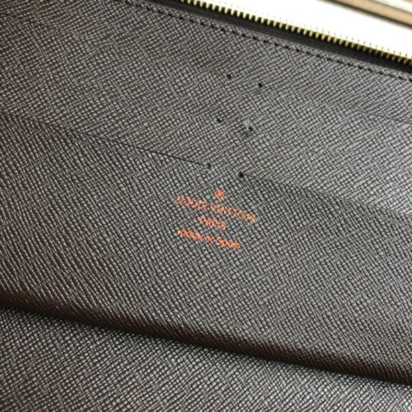 1:1 Replica Louis Vuitton Zippy Wallet Canvas Brown For Women, Women's Wallet 7.6in/19.5cm LV N60046