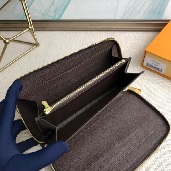 1:1 Replica Louis Vuitton Zippy Wallet Canvas Brown For Women, Women's Wallet 7.6in/19.5cm LV N60046
