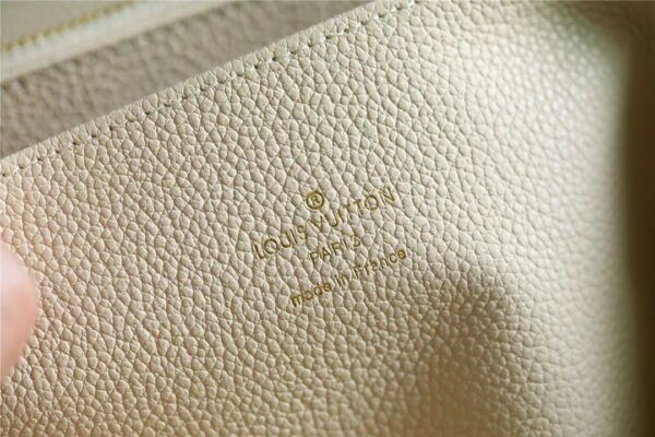 1:1 Replica Louis Vuitton Zippy Wallet Monogram Empreinte By The Pool Cream For Women, Women's Wallets 7.7in/19.5cm LV M80402
