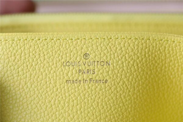 1:1 Replica Louis Vuitton Zippy Wallet Monogram Empreinte Pink / Beige / Yellow For Women, Women's Wallets 7.7n/19.5cm LV M81279