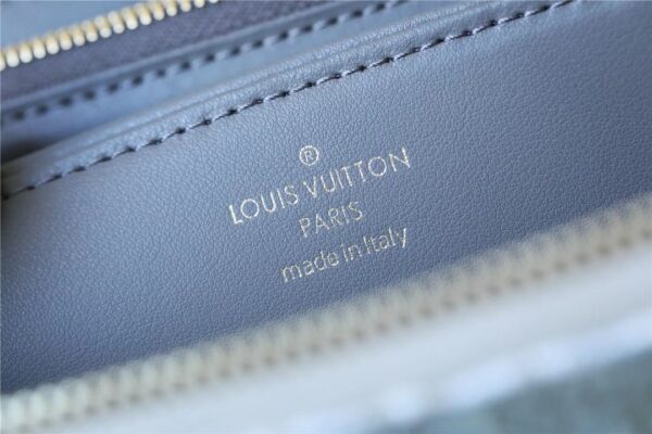 1:1 Replica Louis Vuitton Zippy Wallet Since 1854 Jacquard Canvas Ecru Blue For Women, Women's Wallets 7.7in/19.5cm LV
