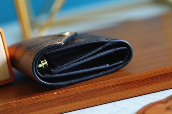 1:1 Replica Louis Vuitton Zoe Wallet Monogram and Monogram Reverse Canvas For Women, Women's Wallets 3.7in/9.5cm LV M80725