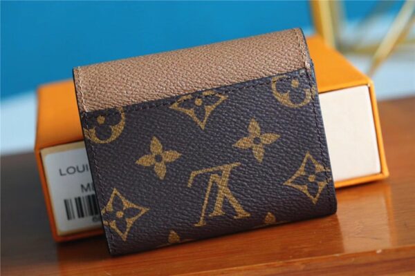1:1 Replica Louis Vuitton Zoe Wallet Monogram and Monogram Reverse Canvas For Women, Women's Wallets 3.7in/9.5cm LV M80725