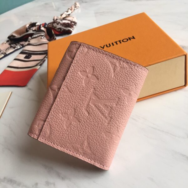 1:1 Replica Louis Vuitton Zoe Wallet Tourterelle Pink For Women, Women's Wallet 3.7in/9.5cm LV