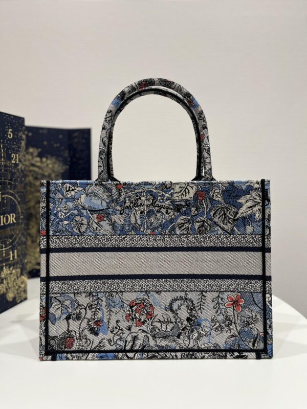 1:1 Replica Medium Dior Book Tote Denim Multicolor For Women 14in/36 cm M1296ZRZI_M49E