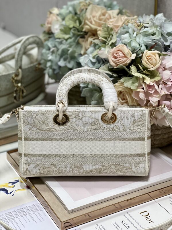 1:1 Replica Medium Lady D-Joy Bag Beige For Women 10in/26cm