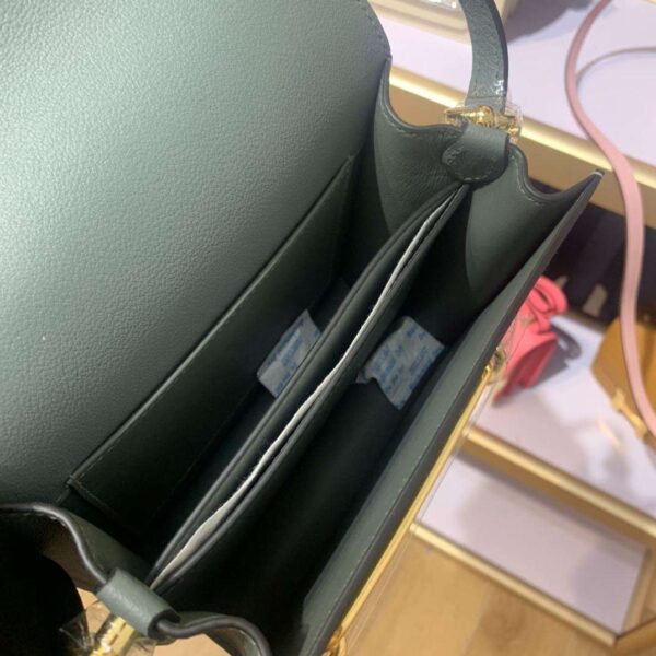 1:1 Replica Mini Evercolor Sac Roulis 19 Green Khaki/Orange/Pink/Grey For Women 19cm / 7.4in