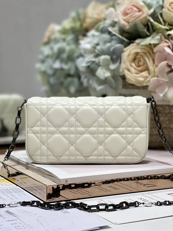 1:1 Replica Mini Miss Dior Bag White/ Black For Women 7 in/ 18.5cm