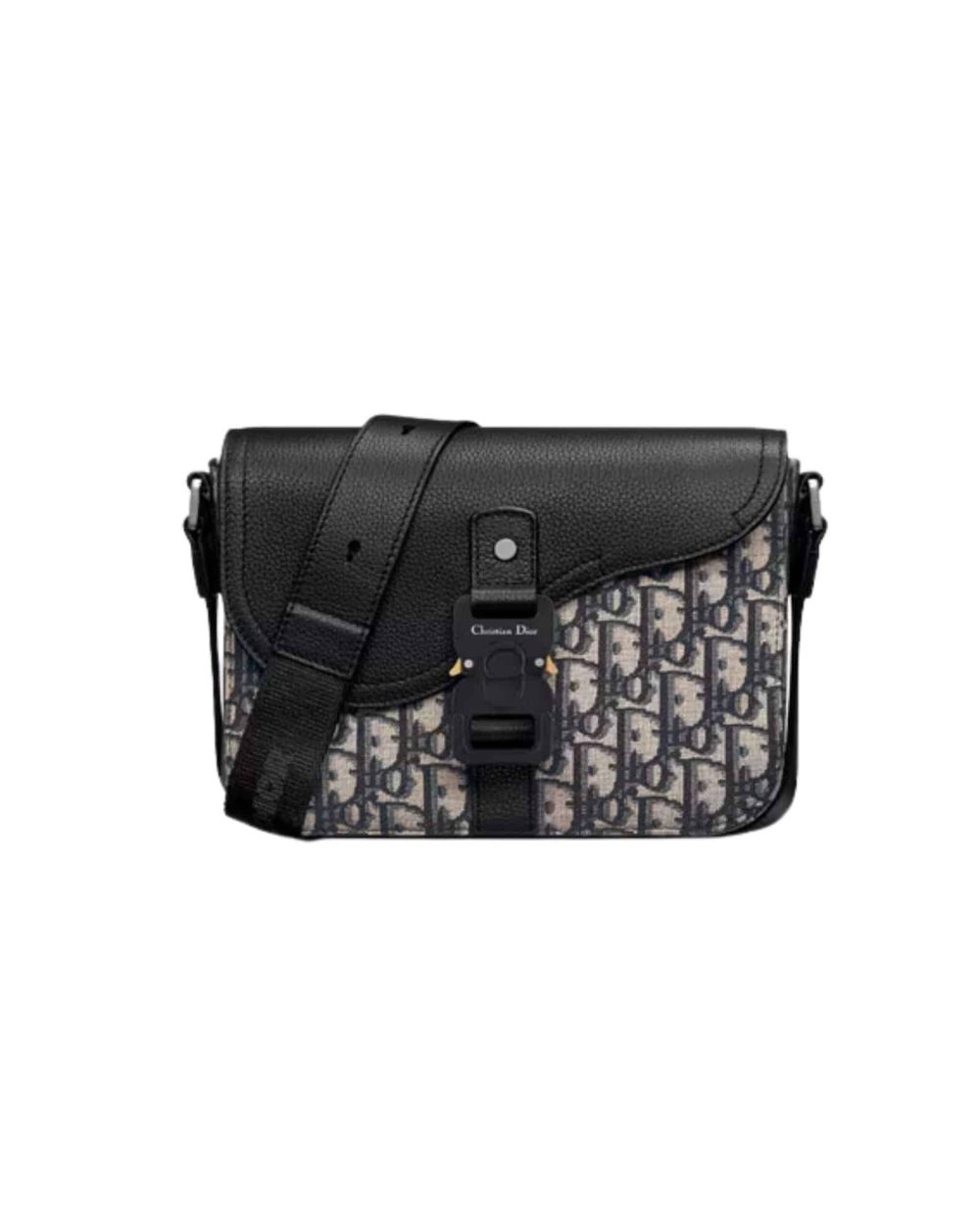 1:1 Replica Mini Saddle Bag With Strap Black For Women 9in/23cm 1ADPO049YKS_H27E