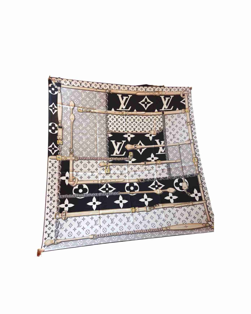 Monogram Confidential Square 90 Black For Women