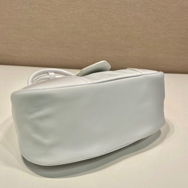 Moon Padded Nappa Bag In White/Yellow/Brown For Women 8.8in / 22.5cm 1BA381_2DYI_F0009_V_OOM