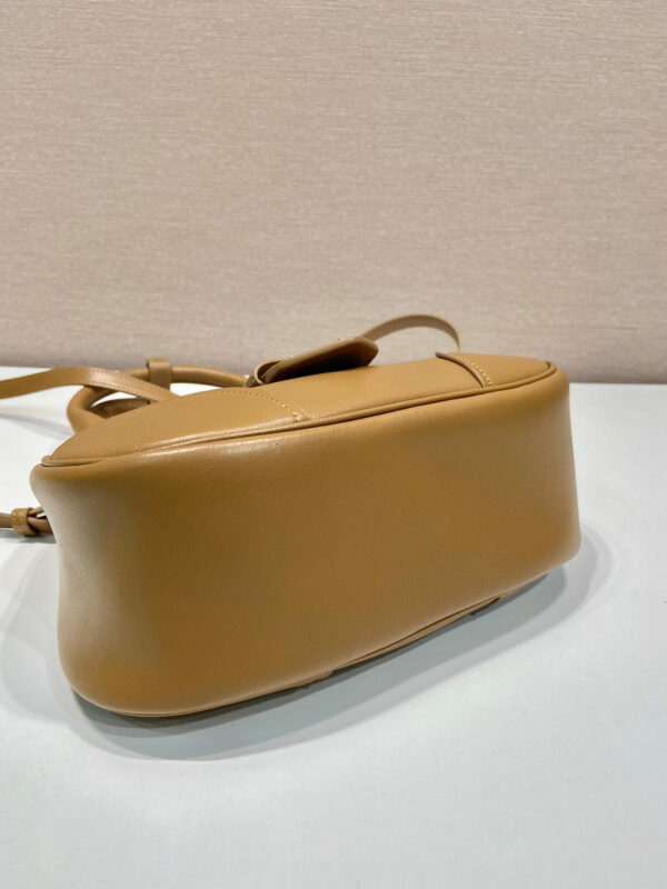 Moon Padded Nappa Bag In White/Yellow/Brown For Women 8.8in / 22.5cm 1BA381_2DYI_F0009_V_OOM