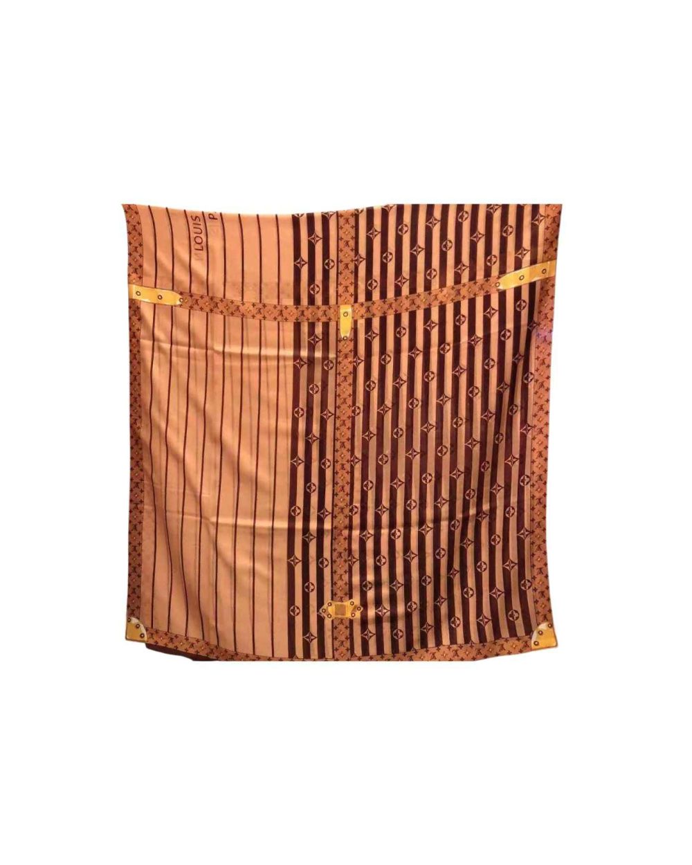 Plaid Denim Shawl Brown For Women