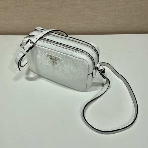Prada Bag With Shoulder Strap White For Women, Women's Bags 8.6in/22cm 1BH082_2DKV_F0009_V_3OM