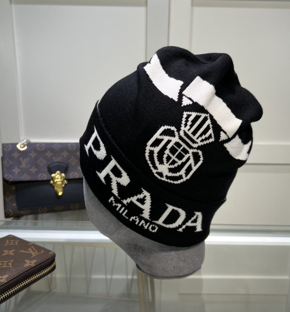 Prada Beanie In Black
