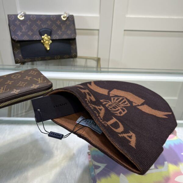 Prada Beanie In Brown