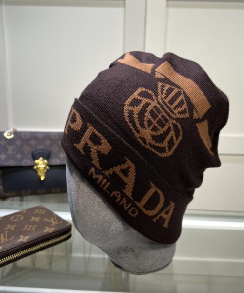 Prada Beanie In Brown