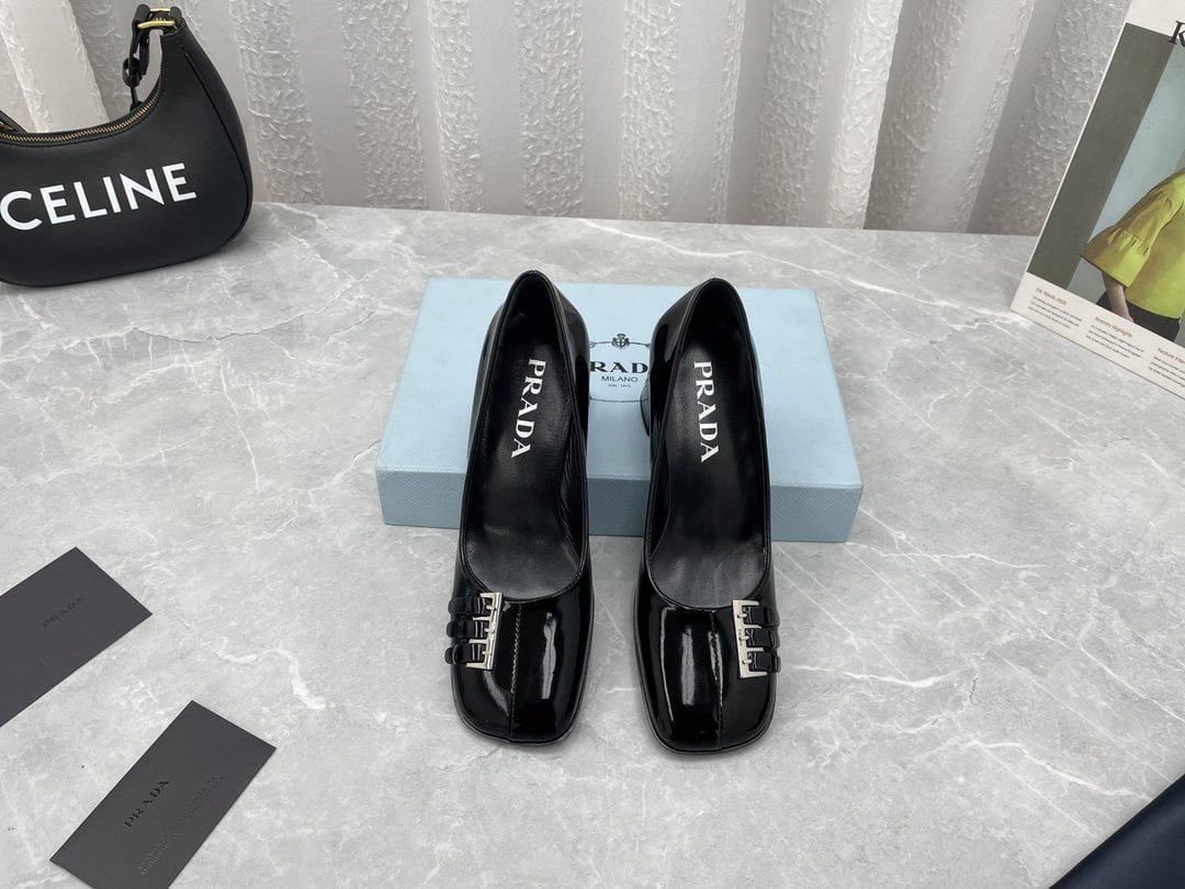 prada brushed pumps black for women 25in65mm prd by6pv e1706280983250