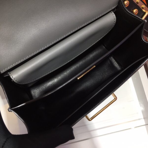Prada Cahier Bag Grey For Women, Women's Bags 7.9in/20cm