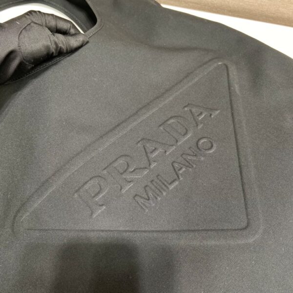 Prada Canvas Hobo Bag Black For Women, Women's Bags 25.6in/65cm 2VY005_010_F0002_V_OLO
