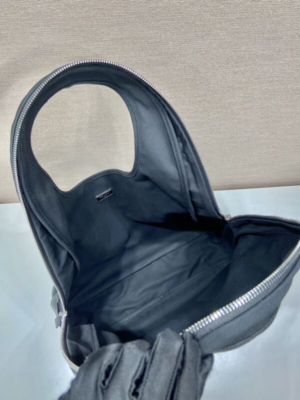 Prada Canvas Hobo Bag Black For Women, Women's Bags 25.6in/65cm 2VY005_010_F0002_V_OLO