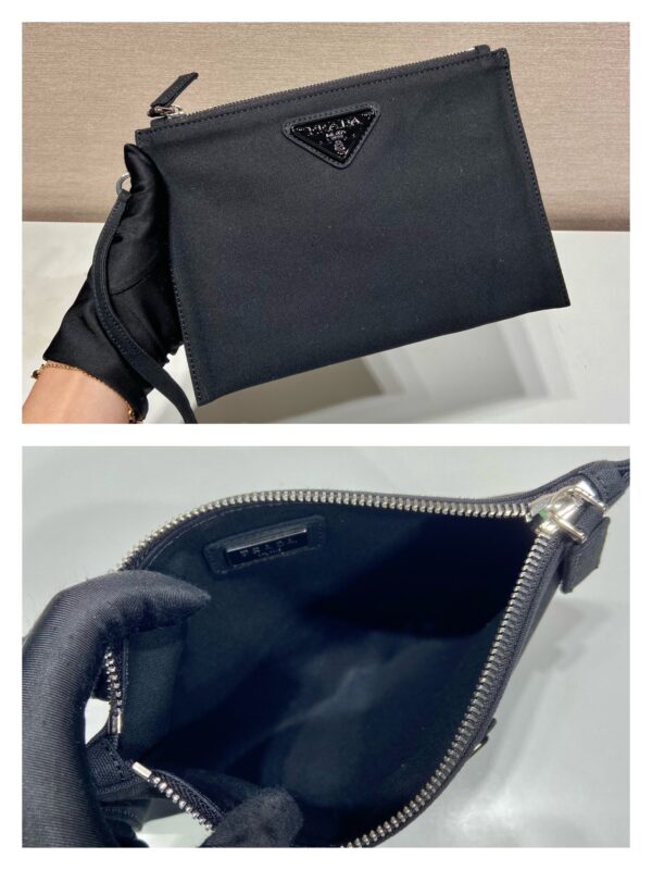 Prada Canvas Hobo Bag Black For Women, Women's Bags 25.6in/65cm 2VY005_010_F0002_V_OLO