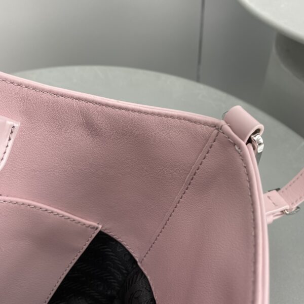 Prada Cleo Brushed Shoulder Bag Pink For Women, Women's Bags 11.8in/30cm