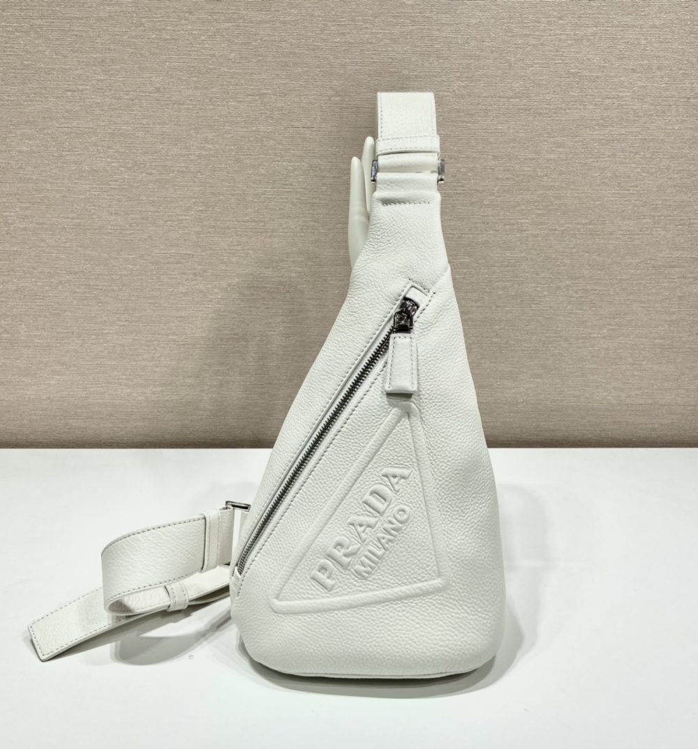 Prada Cross Bag White For Women, Women's Bags 12.6in/32cm 2VZ098_2BBE_F0K74_V_OLO
