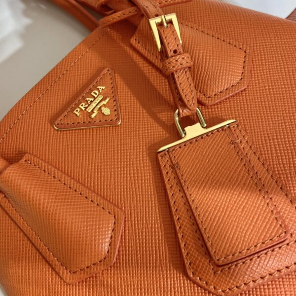 Prada Double Saffiano Mini Bag Orange For Women, Women's Bags 9.8in/25cm 1BG443_2A4A_F0049_V_XOO