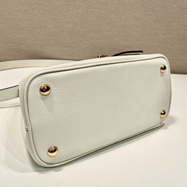 Prada Double Saffiano Mini Bag White For Women, Women's Bags 9.8in/25cm 1BG443_2A4A_F0G3Z_V_XOO