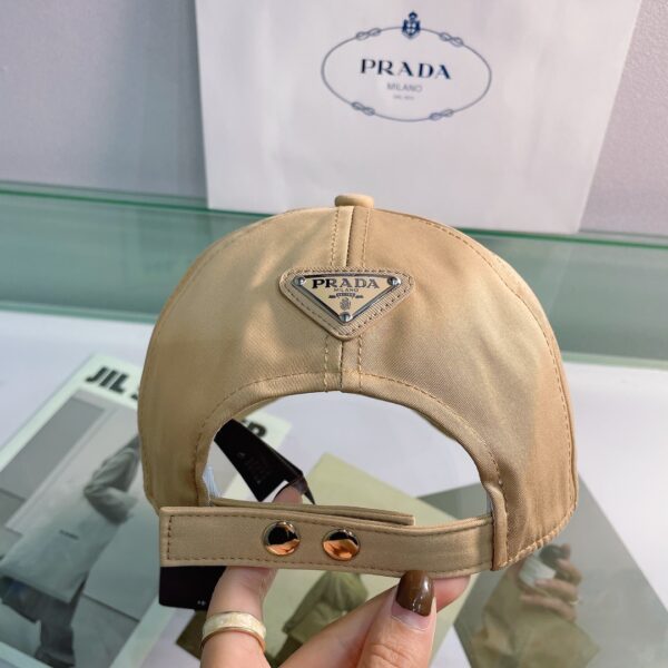 Prada Drill Baseball Cap Beige Prada Cap