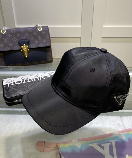 Prada Drill Baseball Cap Black Prada Cap