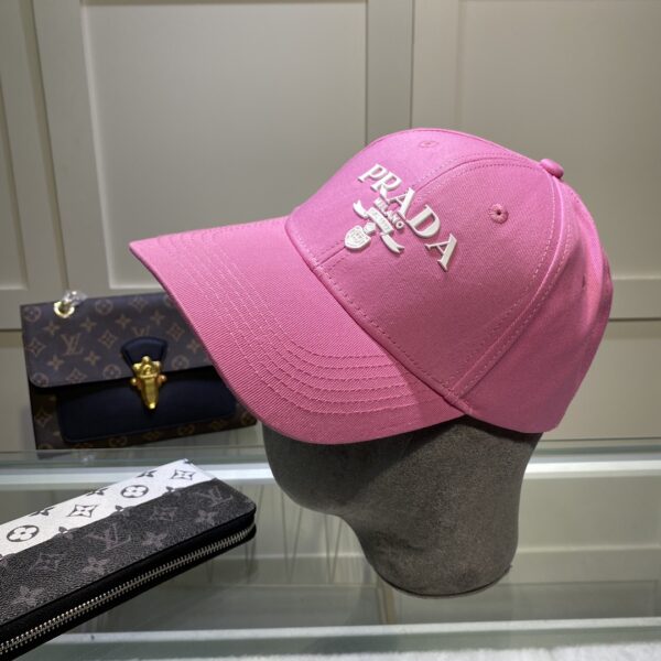 Prada Drill Baseball Cap Pink Prada Cap