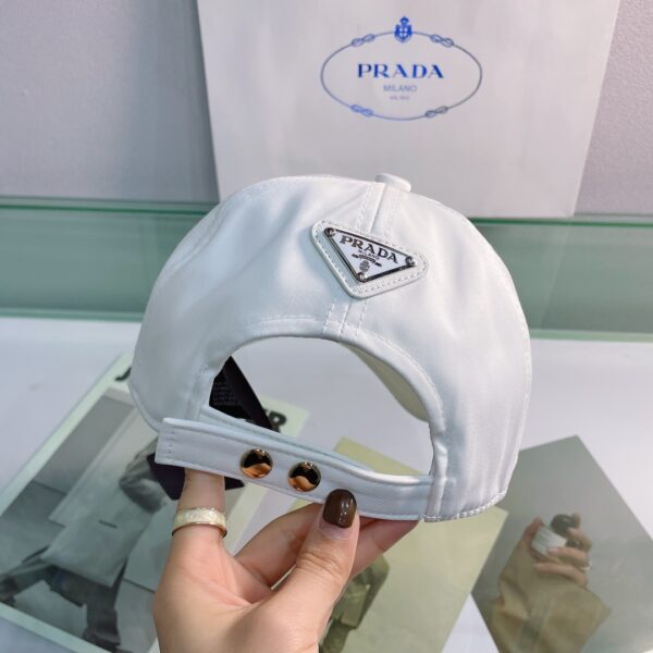Prada Drill Baseball Cap White Prada Cap