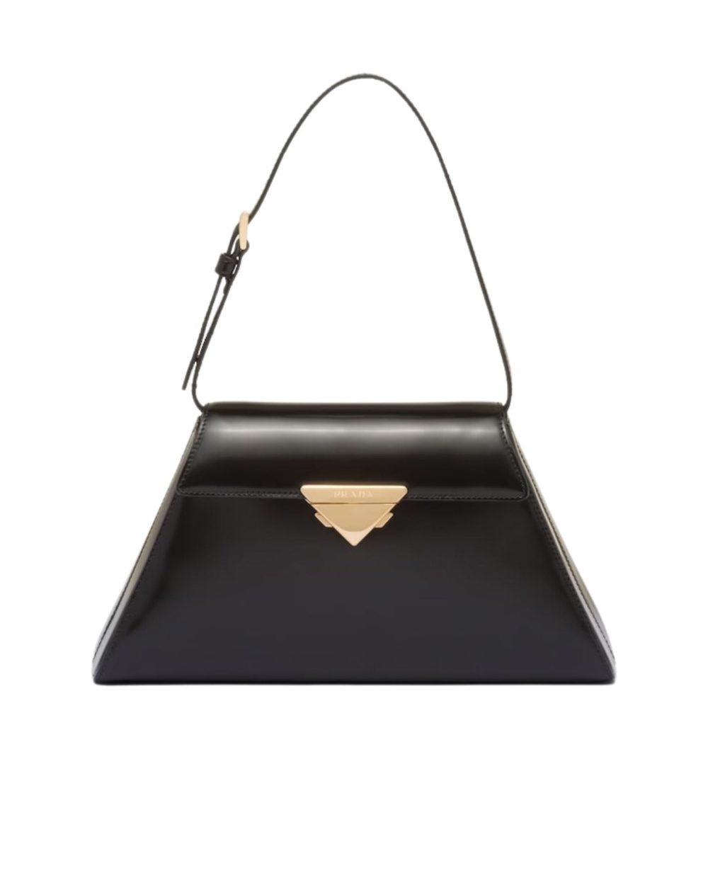 Prada Medium Brushed Leather Black Handbag For Women 1BD343_ZO6_F0002_V_OOO- 28.5 Cm/ 11.2 Inches