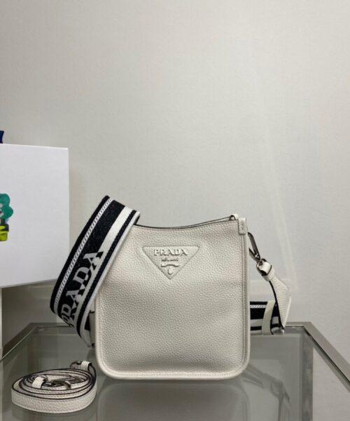 Prada Mini Shoulder Bag White For Women, Women's Bags 7.9in/20cm