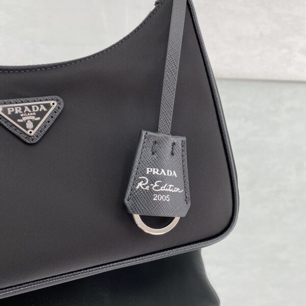 Prada Re-Edition 2005 Re-Nylon Mini Bag Black For Women, Women's Bags 8.6in/22cm