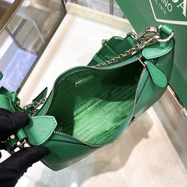 Prada Re-Edition 2005 Re-Nylon Mini Bag Green For Women, Women's Bags 8.6in/22cm