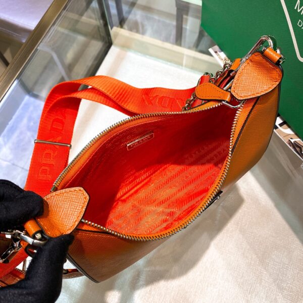 Prada Re-Edition 2005 Re-Nylon Mini Bag Orange For Women, Women's Bags 8.6in/22cm
