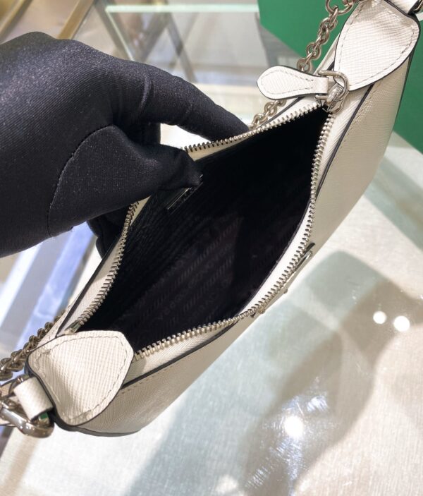 Prada Re-Edition 2005 Re-Nylon Mini Bag White For Women, Women's Bags 8.6in/22cm