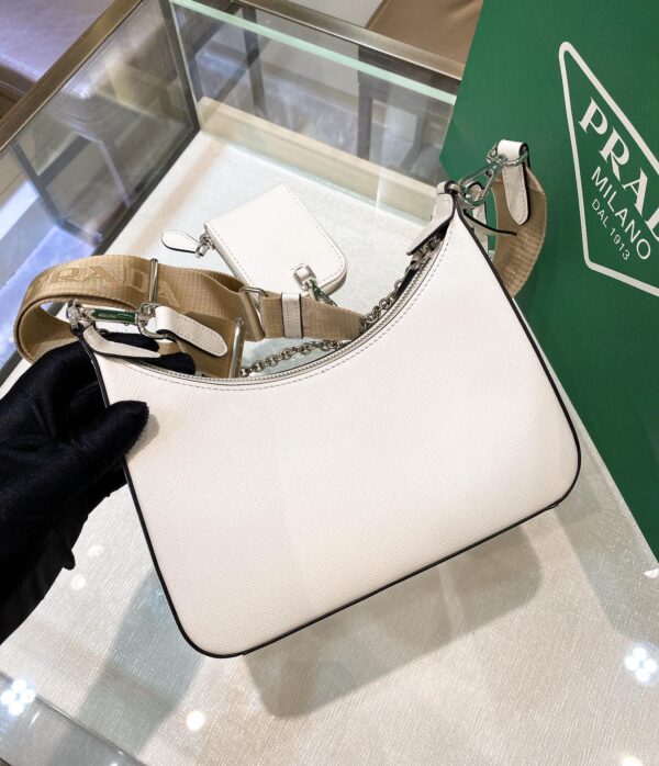 Prada Re-Edition 2005 Re-Nylon Mini Bag White For Women, Women's Bags 8.6in/22cm
